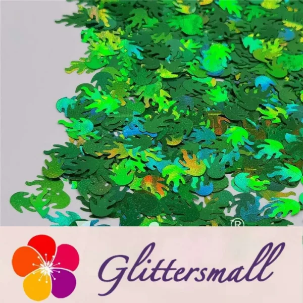 IMG_20201221_135654.webp 9mm Flame Or Fire Shaped Holographic Green Glitter LB0600
