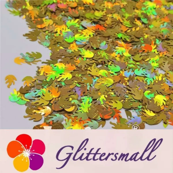 IMG_20201221_140234.webp 9mm Flame Or Fire Shaped Holographic Gold Glitter LB0210