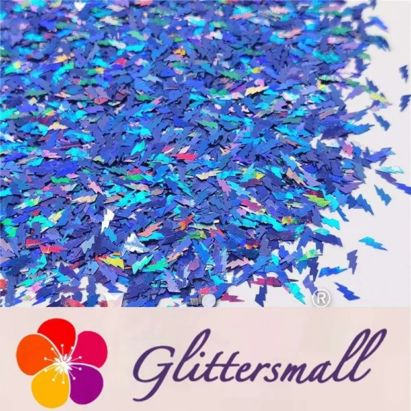 IMG_20201221_155206_2b21f4c4-862c-45d1-83bf-3298c30decb1.webp 4mm Thunder Or Lightning Shaped Holographic Sea Blue Glitter LB0709