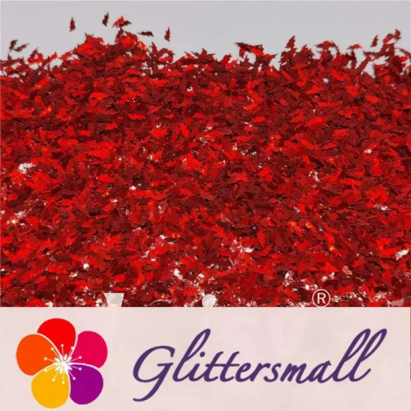 IMG_20201221_155507_26a71031-1e89-4fb7-8cbd-b5ef197b87d0.webp 4mm Thunder Or Lightning Shaped Holographic Red Glitter LB0300