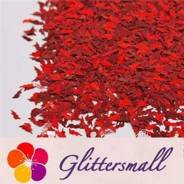 IMG_20201221_155513_9161c681-b10c-48ce-8c57-d109dbba55e3.webp 4mm Thunder Or Lightning Shaped Holographic Red Glitter LB0300