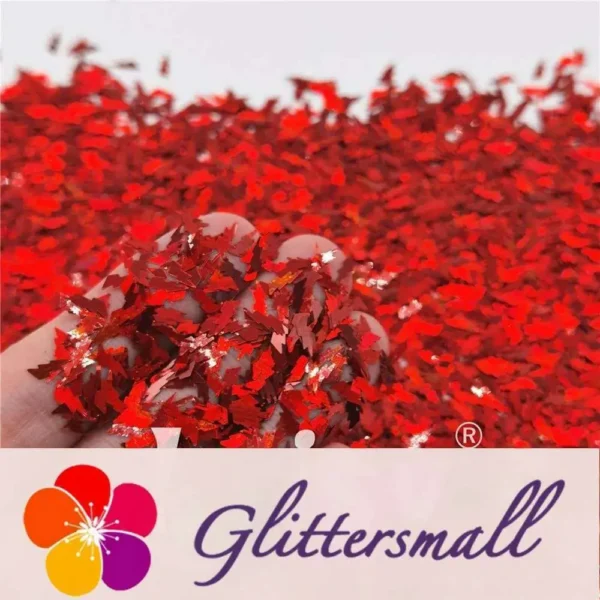 IMG_20201221_155555_9fce47f1-bd47-4bb0-9a18-7c67a3ad4286.webp 4mm Thunder Or Lightning Shaped Holographic Red Glitter LB0300