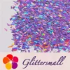 IMG_20201221_161800_8a5adcc5-f70b-499b-95e0-0139755bfc36.webp 4mm Thunder Or Lightning Shaped Holographic Light Purple Glitter LB0802