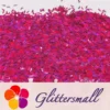 4mm Thunder Or Lightning Shaped Holographic Rose Red Glitter LB0912