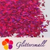 4mm Thunder Or Lightning Shaped Holographic Rose Red Glitter LB0912
