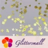 Golden Mixed Flowers And Plants Shaped Metal Glitter MC203