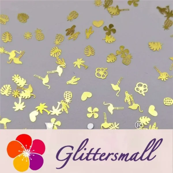 IMG_20210105_140010.webp Golden Tropical Shaped Collection Mixed Metal Glitter MC205