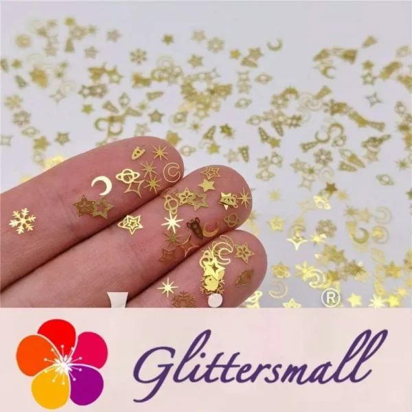 IMG_20210105_142356.webp Golden Space Shaped Collection Mixed Metal Glitter MC208