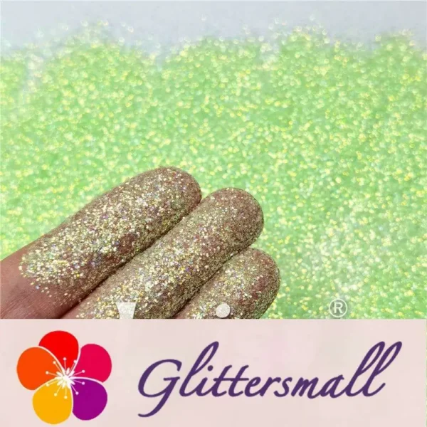 IMG_20210108_161638.webp 0.2/0.4mm Holographic and Fluorescent Green Mixed High Brightness Glitter HL04