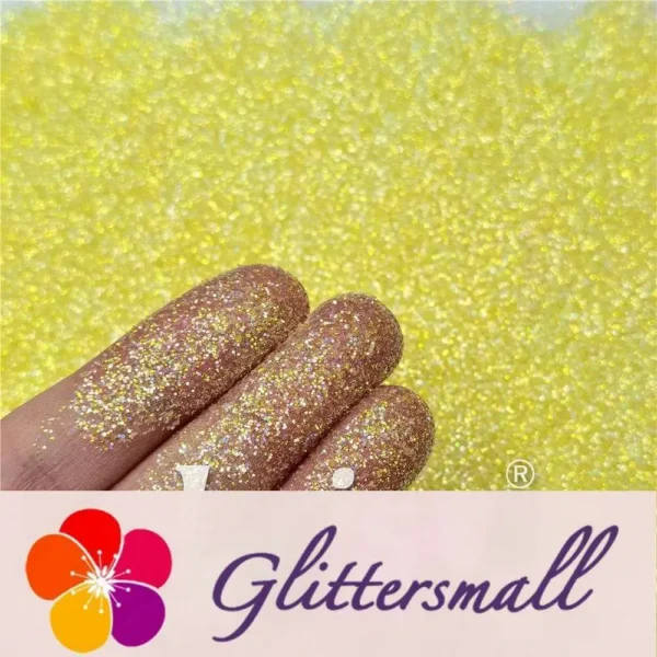 IMG_20210108_171543.webp 0.2/0.4mm Holographic and Fluorescent Yellow Mixed High Brightness Glitter HL03
