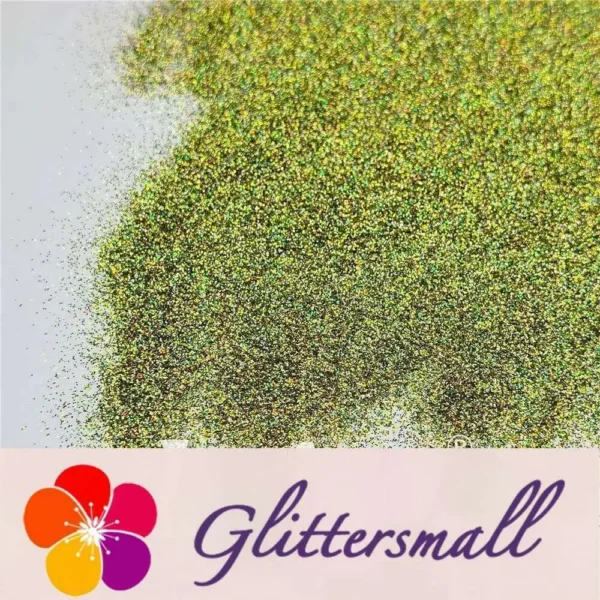 0.2mm Professional Cosmetic Glitter For Lip Gloss, Lipstick Holographic Green FCHL601