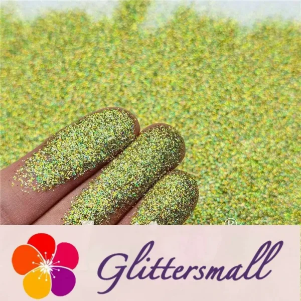 0.2mm Professional Cosmetic Glitter For Lip Gloss, Lipstick Holographic Green FCHL601