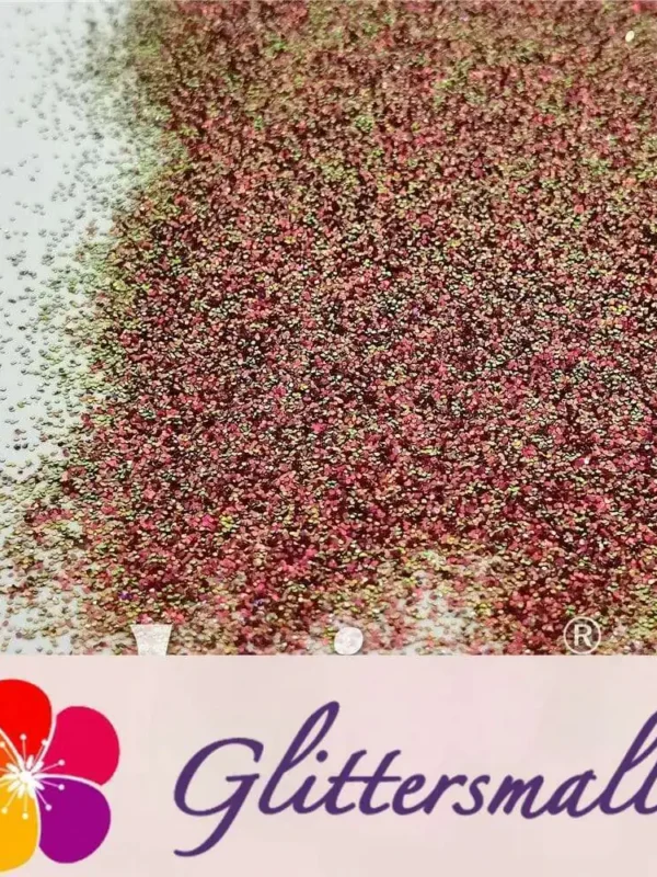 0.4mm Iridescent Phantom Rose Red Color Shift Glitter C-BSL011