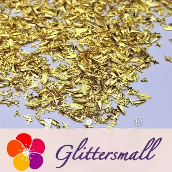 IMG_20210302_165945.webp Golden Firmamental Stereoscopic Shaped Mixed Metal Nail Charms MD202