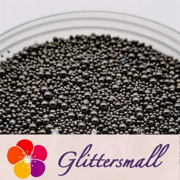 Black Beads 2/1.5/1/0.8/0.5mm Mixed Metal Nail Charms MD212