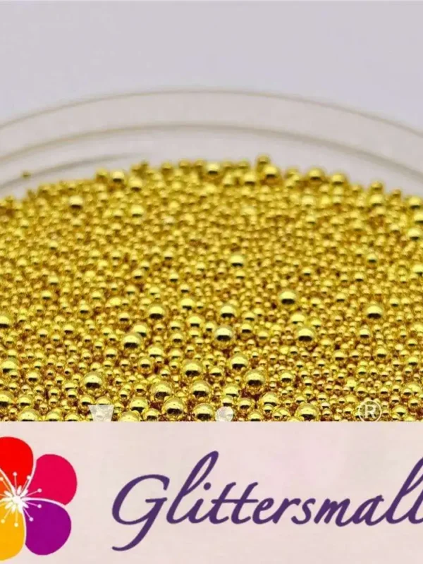Gold Beads 2/1.5/1/0.8/0.5mm Mixed Metal Nail Charms MD213