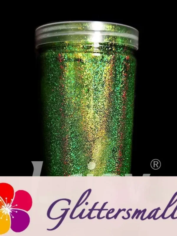 0.2mm Solvent Resistance Holographic Grass Green Glitter For Nail Polish LS0601