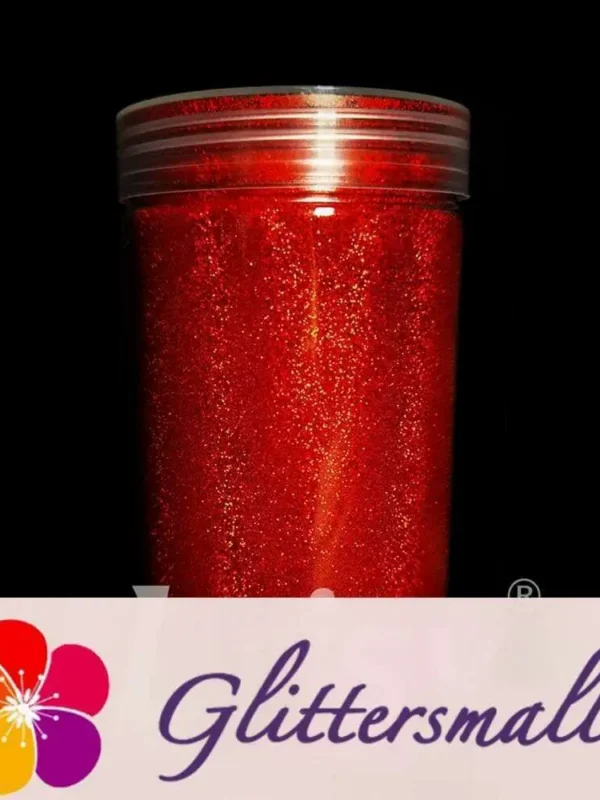 0.2mm Solvent Resistance Holographic Red Glitter For Nail Polish LS0300