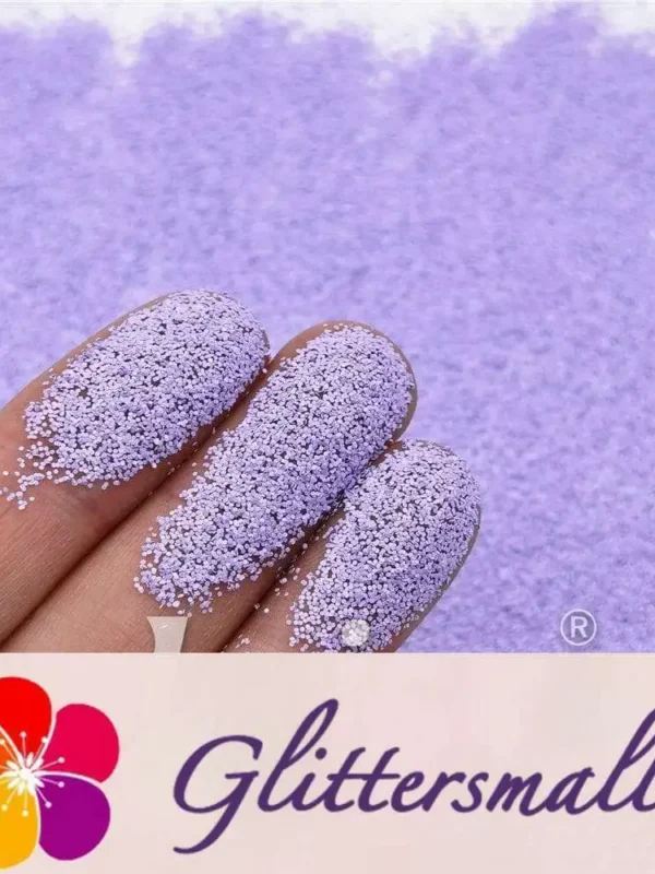 0.4mm Solvent Resistance Macaron Light Purple Matte Glitter FC-SJ025