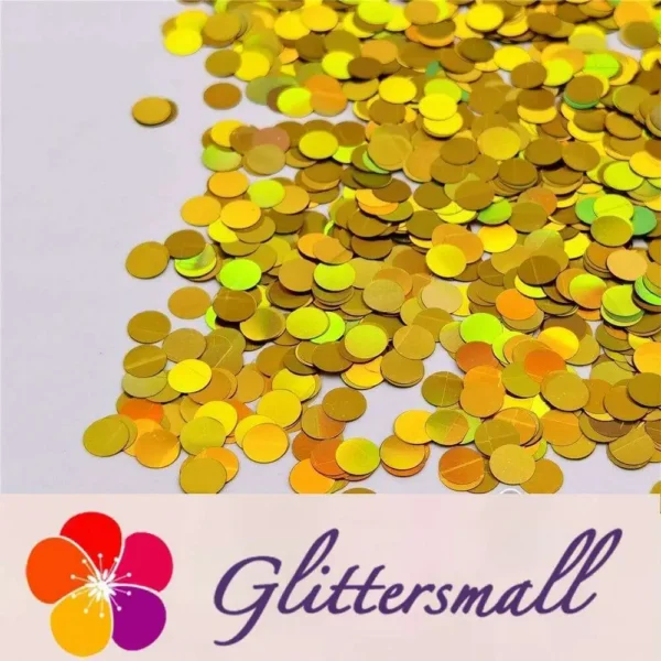 IMG_20210315_194615.webp 6mm Round Shaped Holographic Gold Glitter LB0210