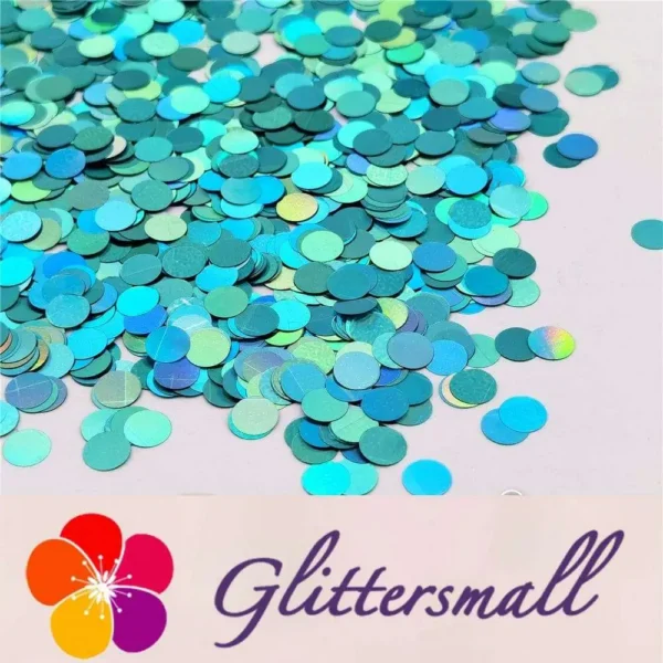 IMG_20210315_195022.webp 6mm Round Shaped Holographic Teal Green Glitter LB0702