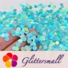 IMG_20210315_195124.webp 6mm Round Shaped Holographic Teal Green Glitter LB0702