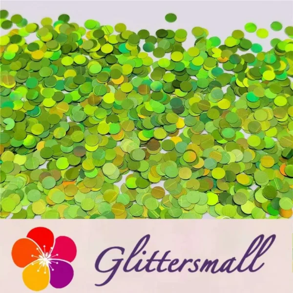 IMG_20210315_195448.webp 6mm Round Shaped Holographic Green Glitter LB0601