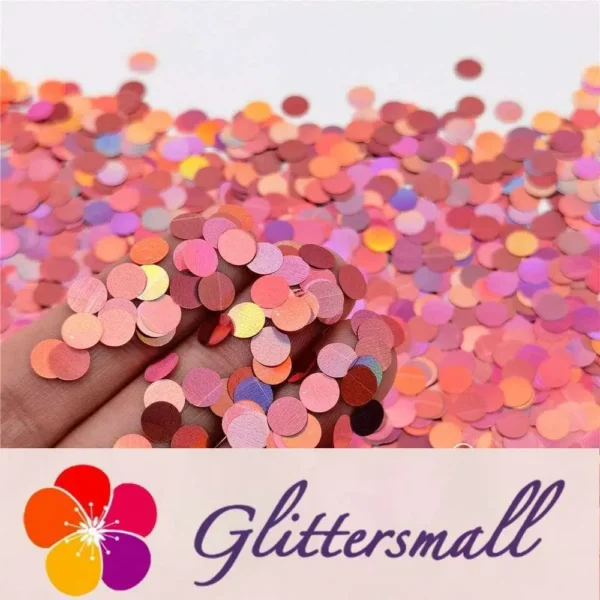 IMG_20210315_200716.webp 6mm Round Shaped Holographic Hazy Pink Glitter LB0911