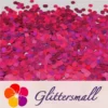 6mm Round Shaped Holographic Rose Red Glitter LB0912