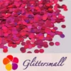 6mm Round Shaped Holographic Rose Red Glitter LB0912