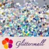 6mm Round Shaped Holographic Silver Glitter LB0100