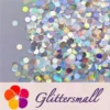 6mm Round Shaped Holographic Silver Glitter LB0100