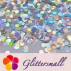 6mm Round Shaped Holographic Silver Glitter LB0100