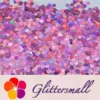 6mm Round Shaped Holographic Pink Glitter LB0901