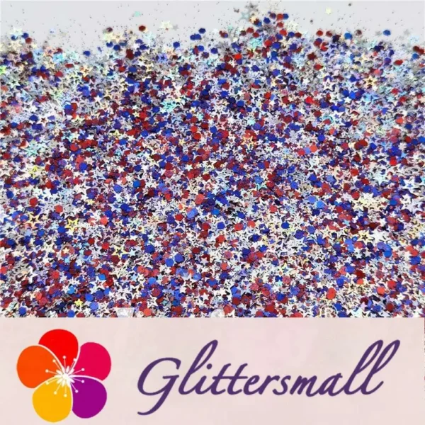 Patriotic (By Just_craft_for_it) Custom Mixed Glitter WAL210