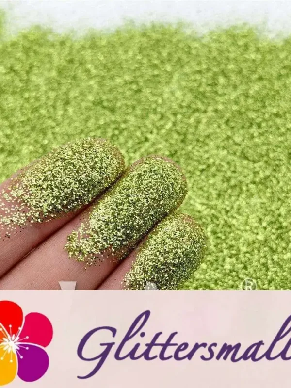 0.3mm Light Green Fine Glitter Pure Color B0600