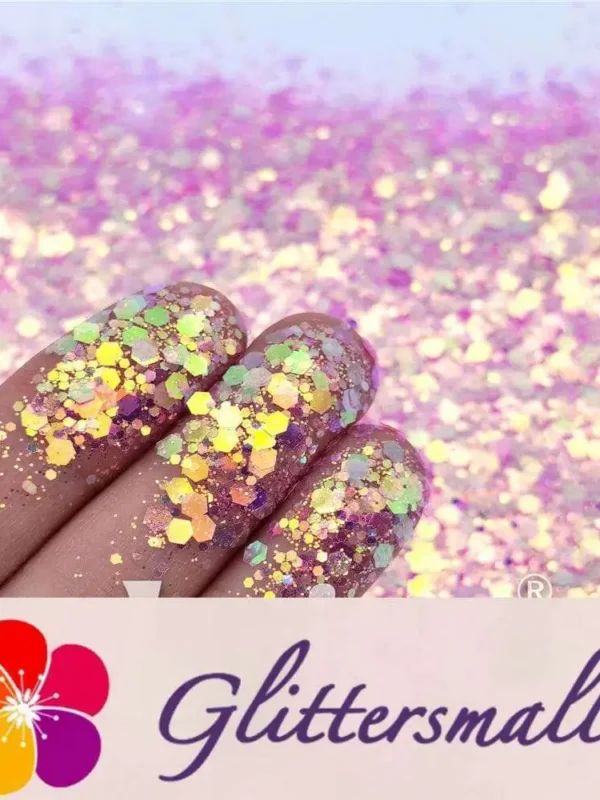General Mixed High Brightness Iridescent Rose Pink Glitter FC339A