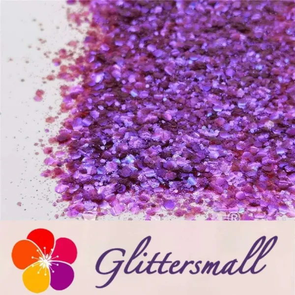General Mixed High Brightness Iridescent Purple Glitter FC346