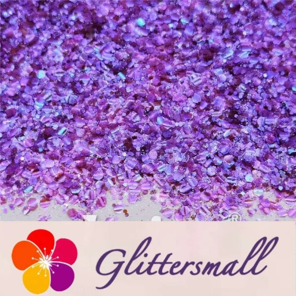General Mixed High Brightness Iridescent Purple Glitter FC346