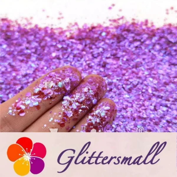 General Mixed High Brightness Iridescent Purple Glitter FC346