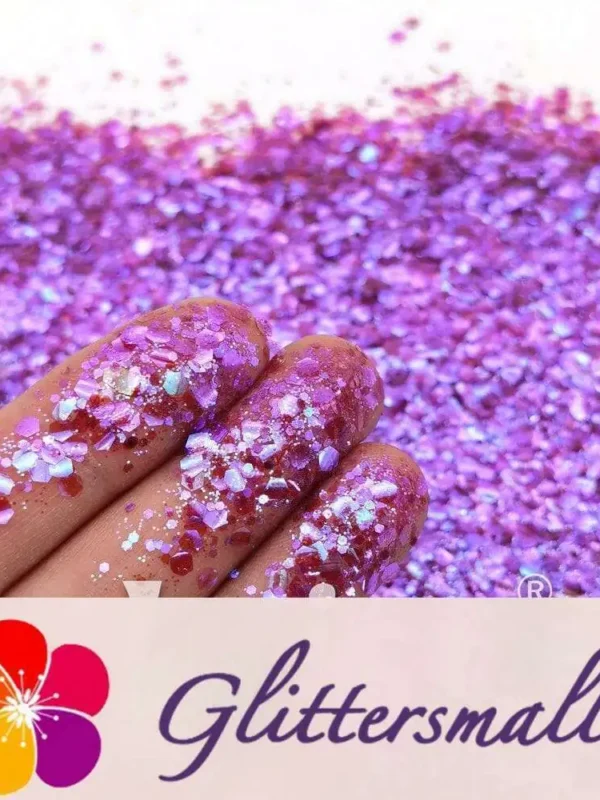 General Mixed High Brightness Iridescent Purple Glitter FC346