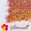 General Mixed High Brightness Iridescent Orange Red Glitter FC338