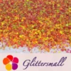 General Mixed High Brightness Iridescent Orange Red Glitter FC338