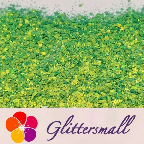 IMG_20210408_162751.webp General Mixed High Brightness Iridescent Green Glitter FC333