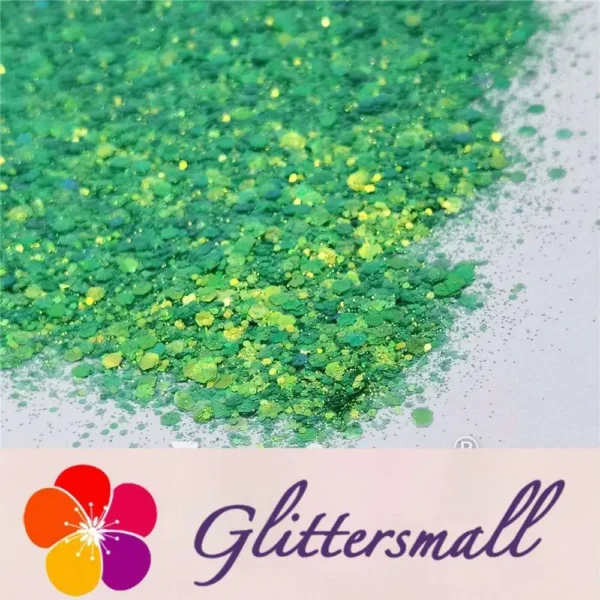 IMG_20210408_162802.webp General Mixed High Brightness Iridescent Green Glitter FC333