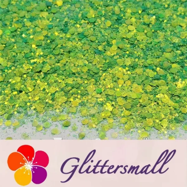 IMG_20210408_162824.webp General Mixed High Brightness Iridescent Green Glitter FC333