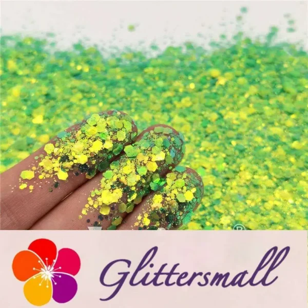 IMG_20210408_162912.webp General Mixed High Brightness Iridescent Green Glitter FC333