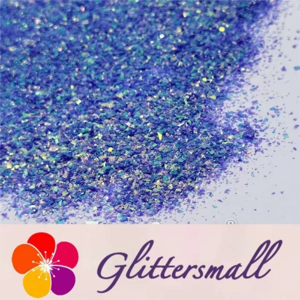 Fluorescent Purple High Brightness Iridescent Cellophane Glitter Shards (Flakes) FC336 2x2