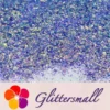 Fluorescent Purple High Brightness Iridescent Cellophane Glitter Shards (Flakes) FC336 2x2