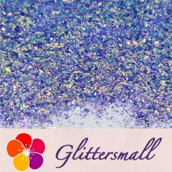 Fluorescent Purple High Brightness Iridescent Cellophane Glitter Shards (Flakes) FC336 2x2